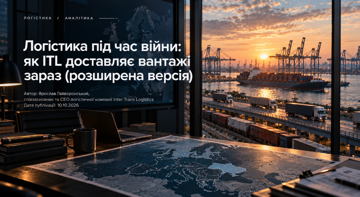 Логістика під час війни: як ITL доставляє вантажі зараз